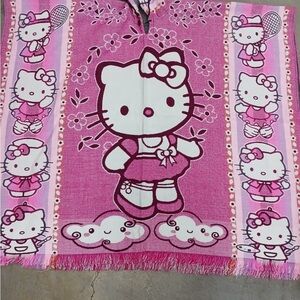 Hello Kitty Ponchos and much more. One size, unisex, with hood